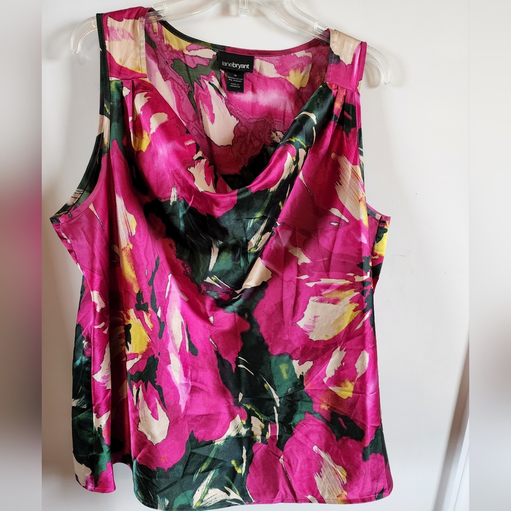 Beautiful Floral Satin Tank